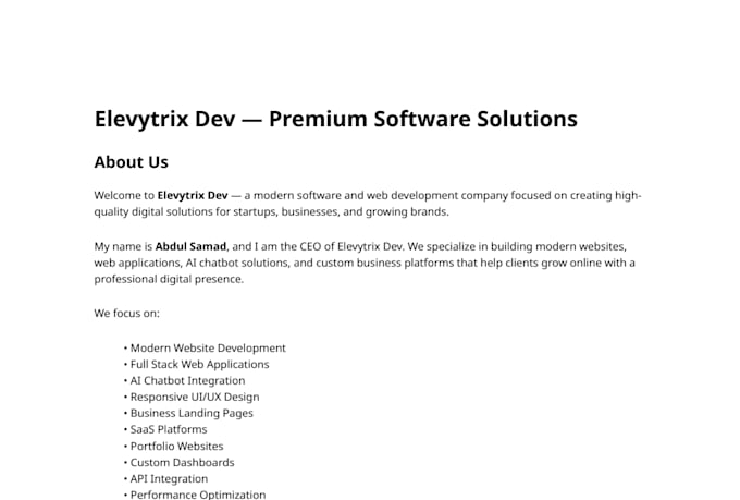 create modern web applications for agencies startups and ecommerce brands